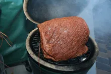Керамический гриль Big Green Egg MiniMax, 33 см, на высокой подставке