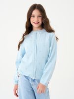 Кардиган для девочки AT1383 голубой