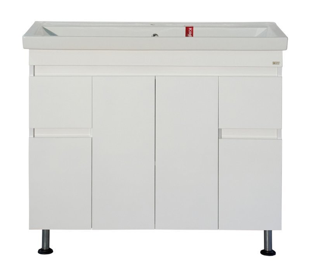 Тумба MISTY Фостер - 100 напольная с 2 ящ. c умывальником