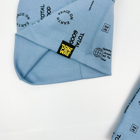 Комплект двухслойный (плотный), Серо-голубой