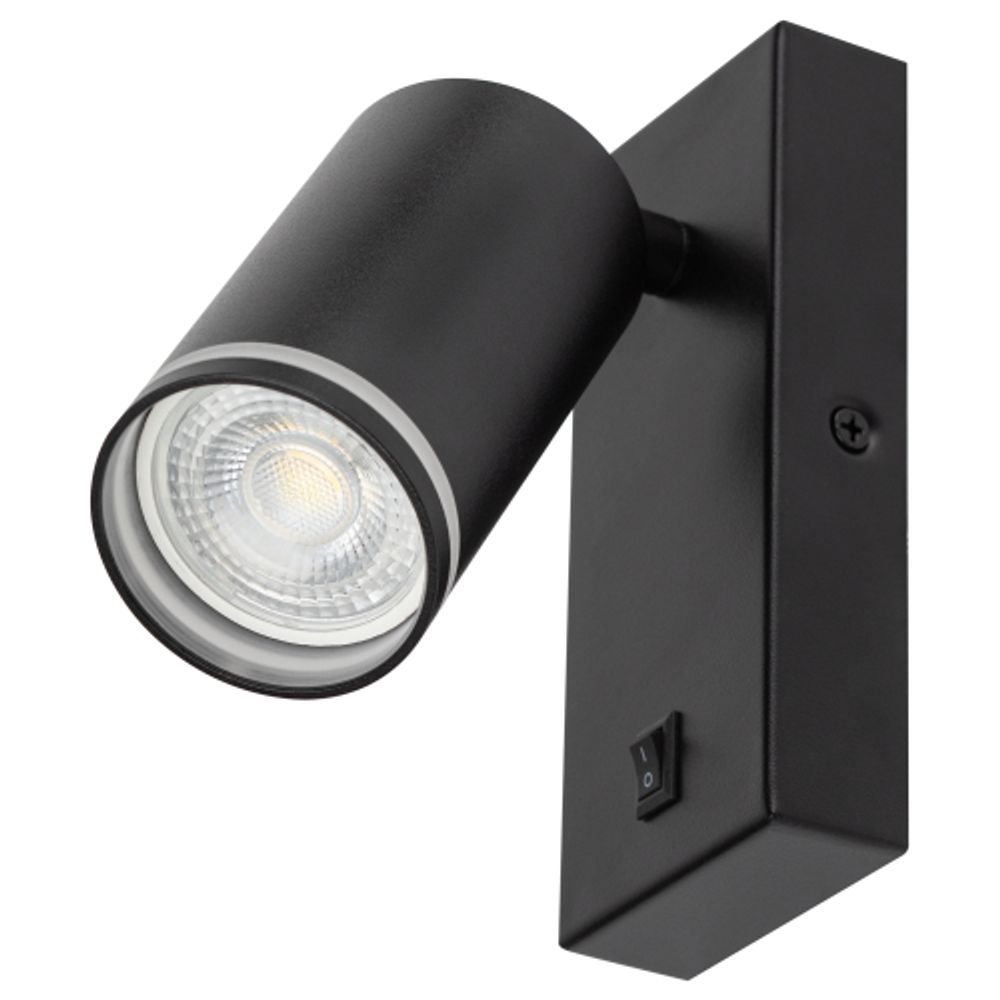 Светильник настенный ЭРА WL19 BK GU10 MR16 IP20 черный