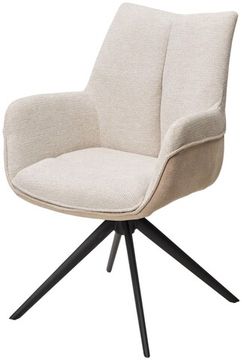 Стул PONTUS 360 град. поворот. RIELY-111 / PRESENT-120 Кремовый / Латте