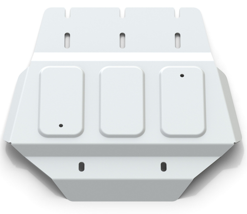 Защита РК Rival для Mitsubishi L200 IV (V - все) 2006-2015/Mitsubishi Pajero Sport II (V - все) 2008-2016, штампованная, алюминий 4 мм, с крепежом, 333.4025.1