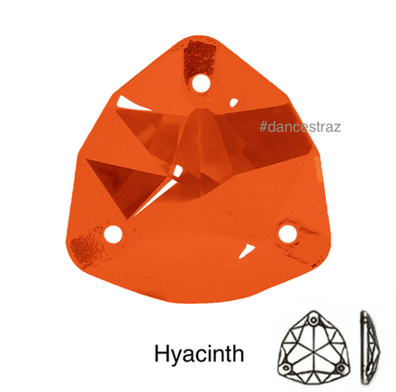 Стразы пришивные, Fat Triangle, Hyacinth, 236, 17mm, (72 ea/pkg), 5A+, (F2)