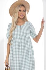 Платье Лето в клетку (мята) П10193 LT Collection