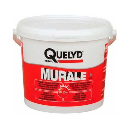 Клей для стеновых покрытий Quelyd Murale полимерный, 5 кг