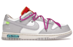 OFF-WHITE x Nike Dunk Low The 50 NO.45 Joint Purple Shoe Lace Red Buckle Casual Low Panel Shoes