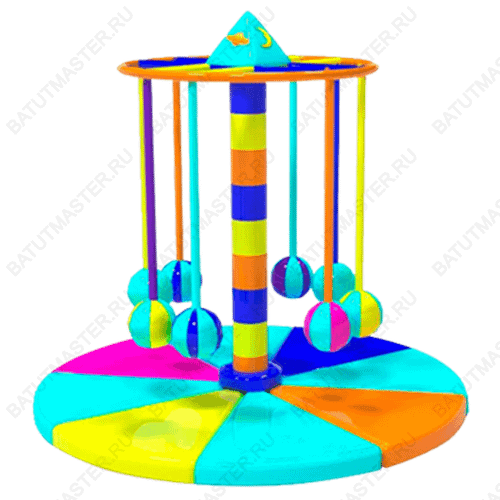 Электрическая карусель детская 4KIDS "Взрывной кокос"