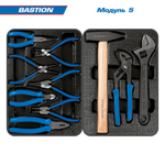 KING TONY (9G38-100MRB) Набор инструментов 204 предмета, "BASTION", в синей тележке