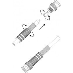 Разъем ЭРА штекер BNC под винт с пружиной металл упаковка 50 шт. | Разъёмы, переходники, ТВ делители