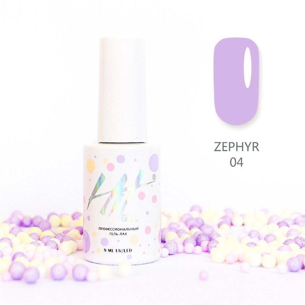 Гель-лак  Zephyr №04 HIT gel , 9 мл