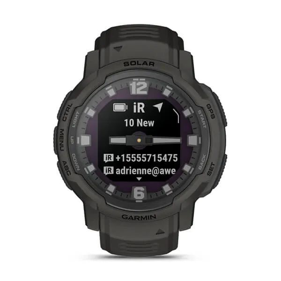 Умные часы Garmin Instinct Crossover Solar 45 мм (010-02730-01) графитовый