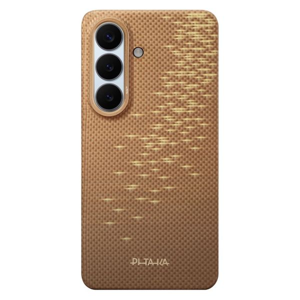 Чехол Pitaka Edge Case для Samsung S26+, Золотой блик | Golden Glint