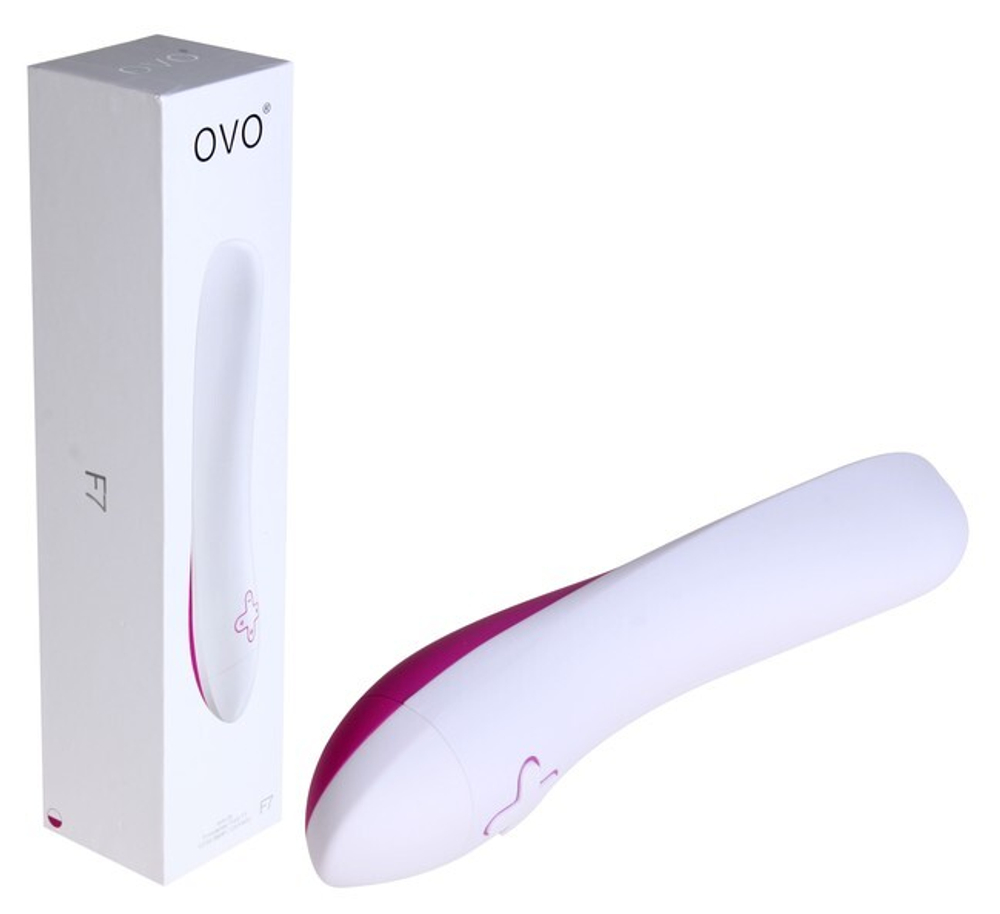 Водонепроницаемый вибратор OVO для вагинальной стимуляции (5 режимов) (Цвет: белый, фуксия)
