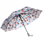 Зонт женский полуавтомат «Ultramarine - Геометрия», микс 6 цветов, 8 спиц, d-100см, длина в слож. виде 68см