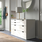 Комод NORDLI 47х120х76 см (МДФ) Белый DM635-6 120*47*76 см, Белый   Фиеста