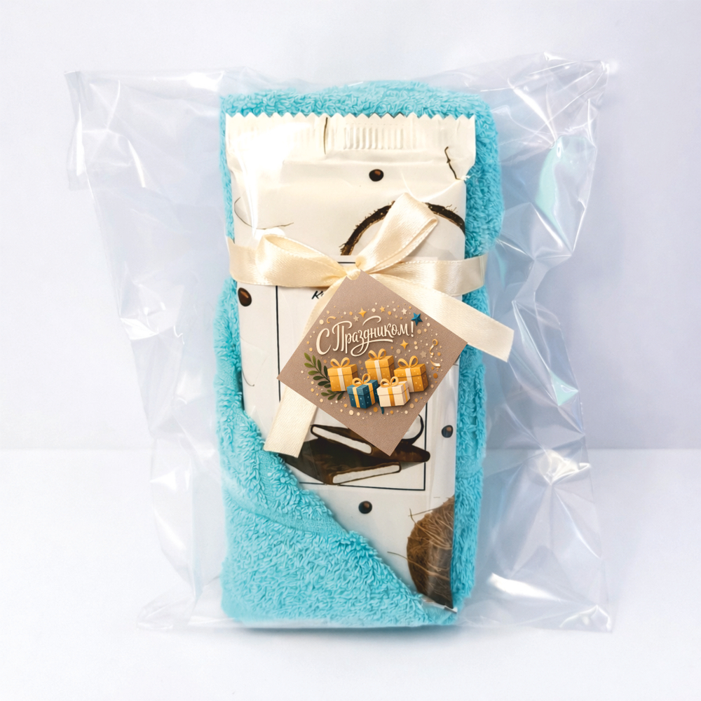 Набор полотенце + шоколадка