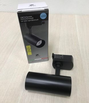 Трековый однофазный светодиодный светильник A4568PL-1BK черный Regulus Arte Lamp