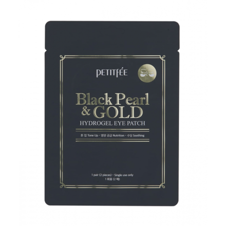 Petitfee Патчи для глаз гидрогелевые «жемчуг/золото» - Black pearl & gold hydrogel eye patch, 2шт