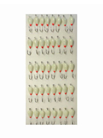 Мормышка фосфорная №02, крючок №12 (100 шт на плойке)