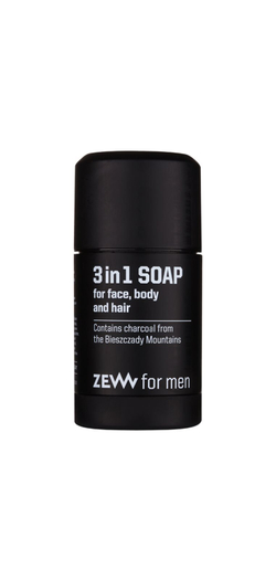 Zew For Men 3 in 1 Soap - натуральное твердое мыло для лица, тела и волос 3 в 1 /   85  ml  / GTIN 5900940044049