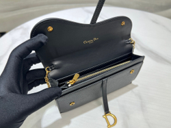 Christian Dior Long Saddle Wallet with Chain