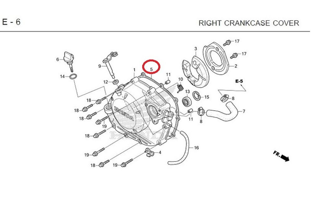 11393-KGH-901. 11393-KGH-900. GASKET, R. COVER