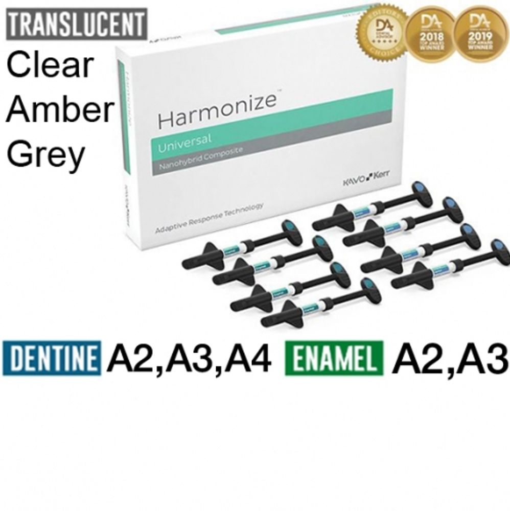 Harmonize Набор Advanced Kit Syringe 8шпр. (э.А2,А3,д.А2,А3,А4, прозрачный, прозрачный янтарный, прозрачный серый)