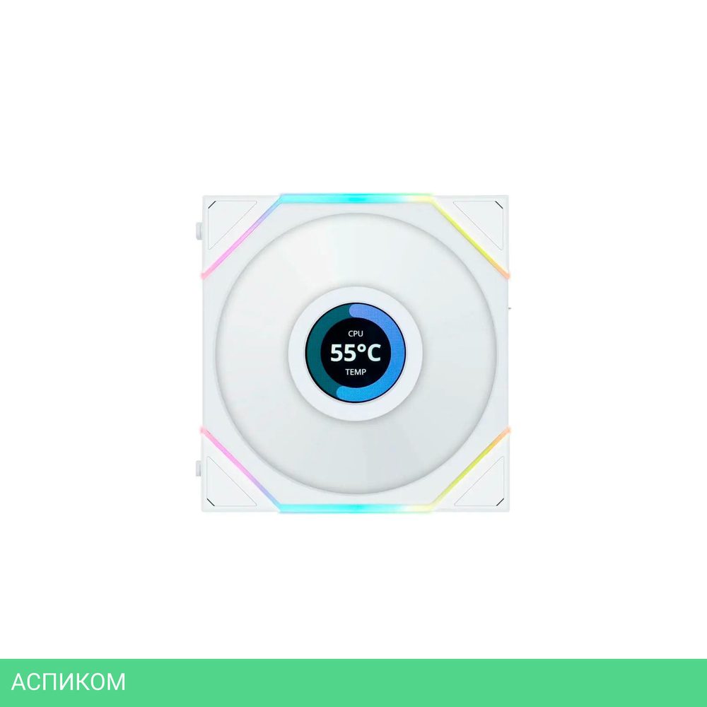 Комплект вентиляторов для корпуса Lian Li Uni Fan TL LCD 120 White 3шт (G99.12TLLCD3W.00)
