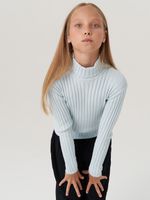 Джемпер водолазка для девочки AT274 голубой