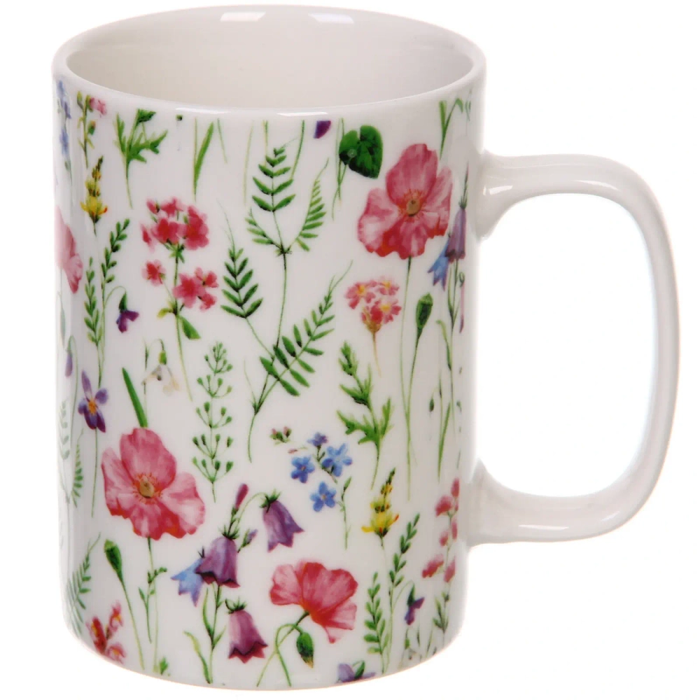 Кружка керамическая 400мл «Мелодия цветов», микс рисунков