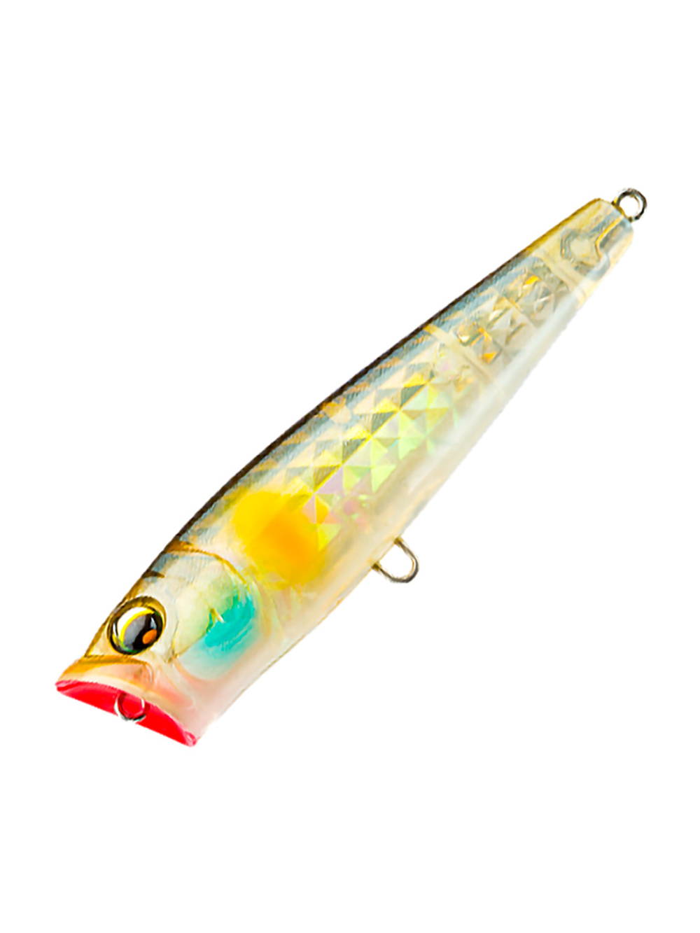 Воблер для рыбалки Duel L-Bass Popper 65F F1212-GSAY, 65 мм, 6 г, медленно всплывающий, поппер