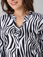 Блузка БЛ-22/белый-крупнаязебра