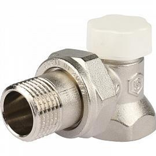 Клапан запорный балансир. STOUT угловой 1/2  6107