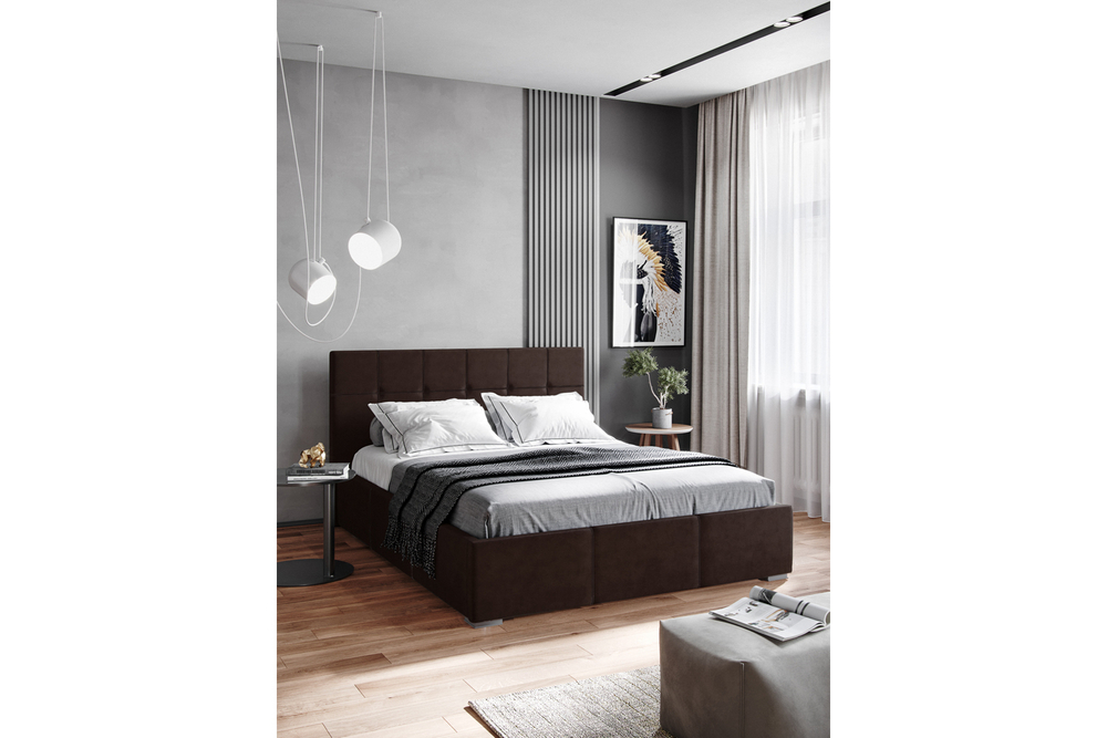 Кровать с ортопедическим основанием Рио 140х200, Коричневый