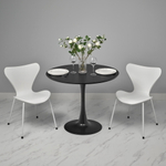 Комплект из 4-х стульев Seven Style белый с белыми ножками