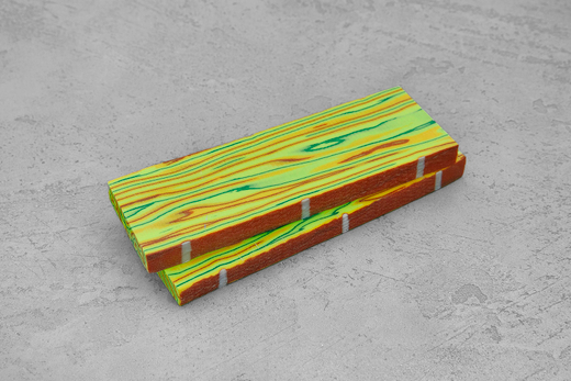 Авторская микарта, 2 плашки 134х44х10мм L051
