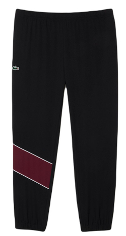 Мужской теннисный костюм Lacoste Stretch Fabric Tennis Sweatsuit - black/orange/bordeaux