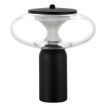 612917 Настольная лампа PALERMO 8W LED 350LM G ЧЕРНЫЙ/ПРОЗРАЧНЫЙ 3000K