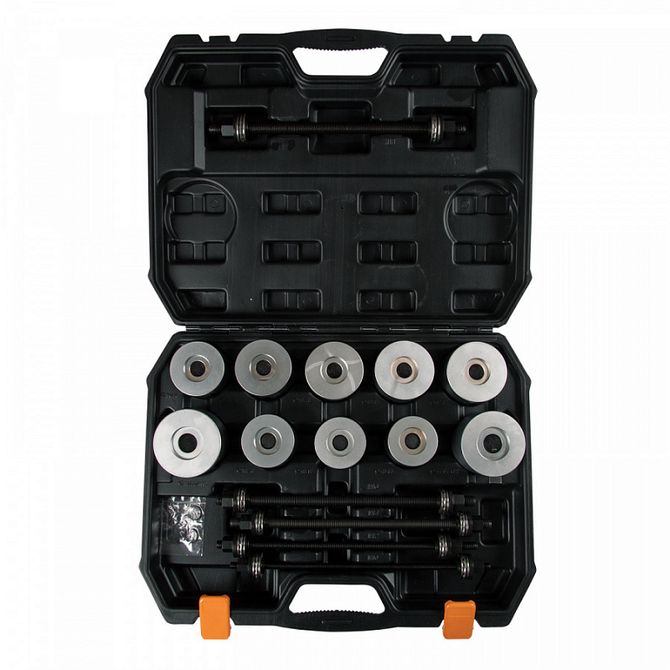 AFFIX (AF11020027C) Набор оправок для монтажа и демонтажа сайлентблоков, 34-80 мм, кейс, 27 предметов