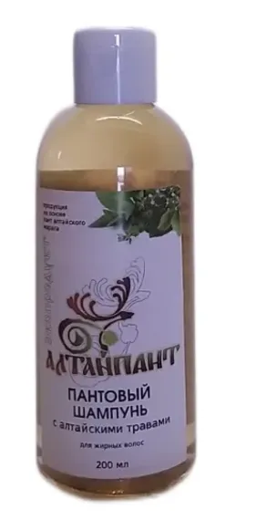Шампунь пантовый с алтайскими травами для жирных волос