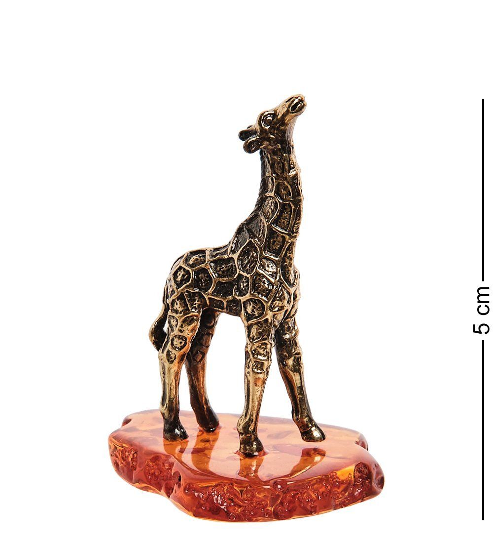 AM-2793 Фигурка «Жирафик Рафик» (латунь, янтарь)