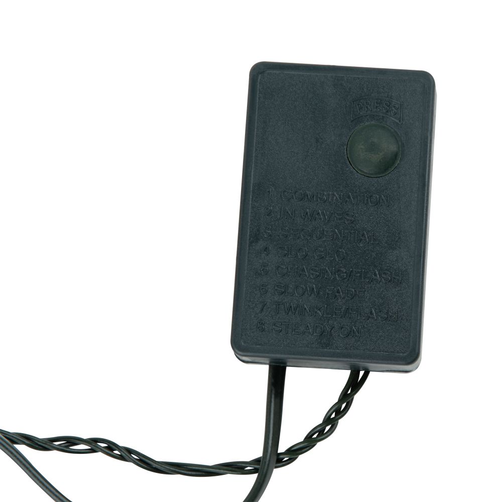 ULD-S2000-200-DGA AMBER IP20 Гирлянда светодиодная. 20м. 200 светодиодов. Янтарный свет. Провод зеленый. ТМ Uniel