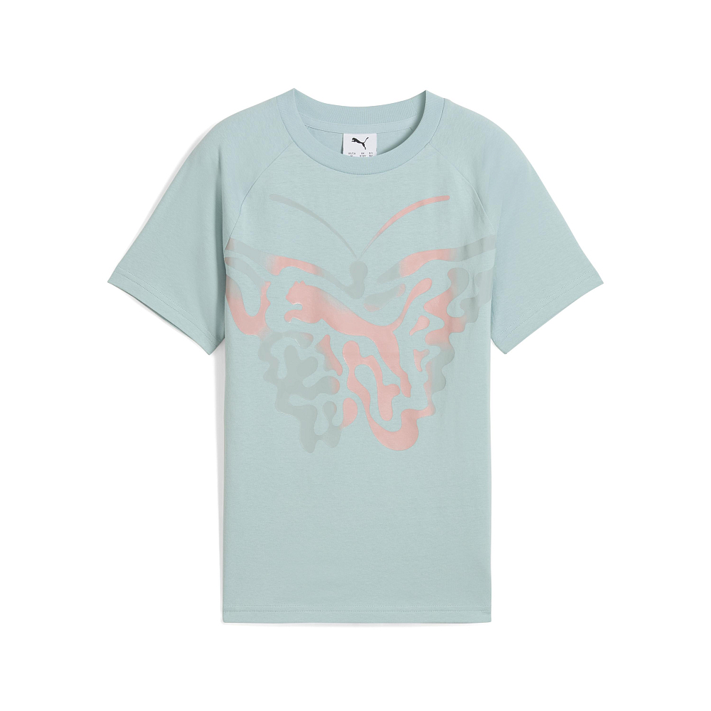 Детская футболка PUMA BUTTERFLY VIBE  Logo Tee