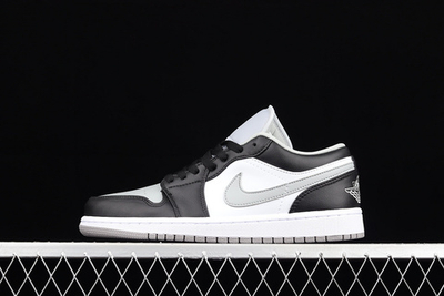 AIR JORDAN 1 LOW BLACK/BLACK/LIGHT SMOKE GREY/WHITE