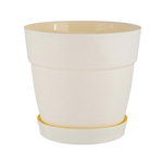 Горшок для цветов InGreen Villa de Fiori с фикс. подд. 2л, D170мм, белоснежный жасмин