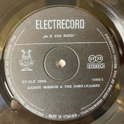 Винтажная виниловая пластинка LP Danny Mirror and The Jordanaires 50 X The King Elvis Presley Greatest Songs (Румыния 1985)