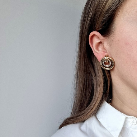 Клипсы с кристаллами