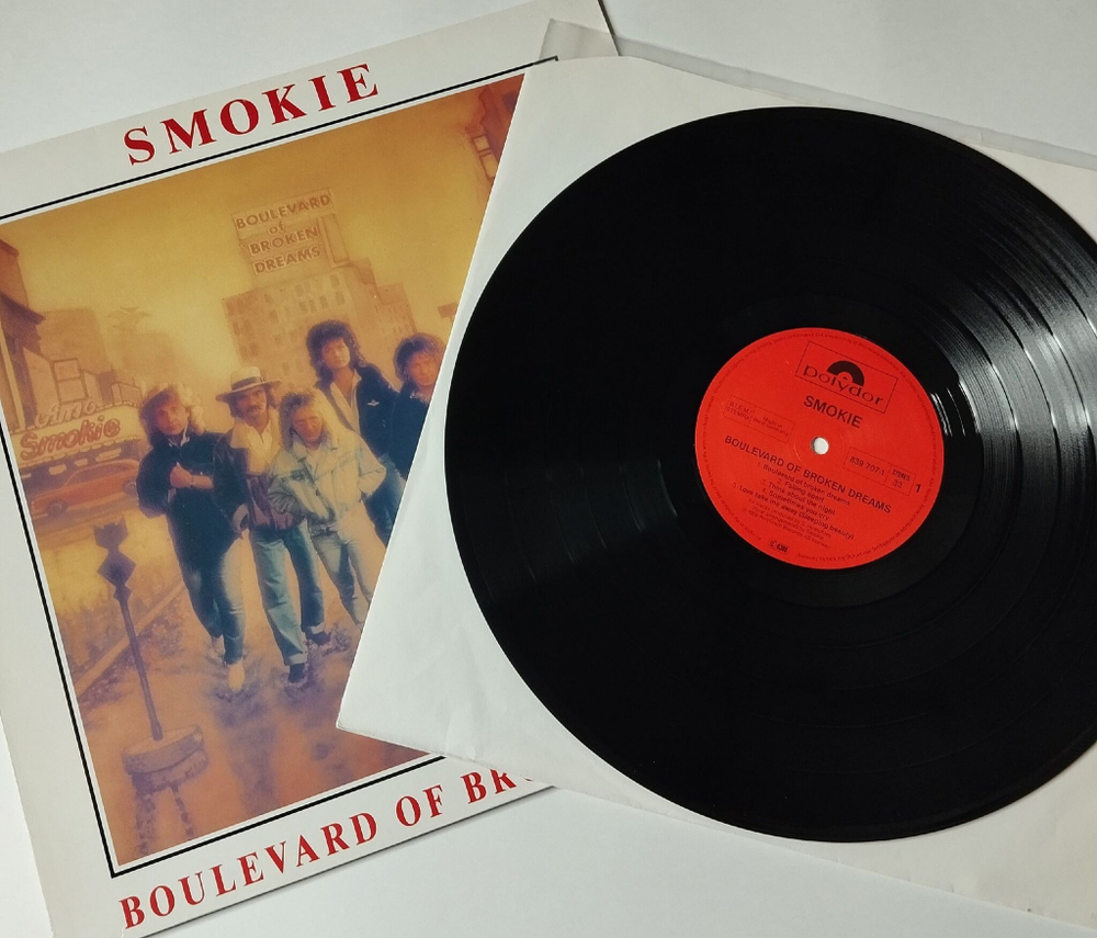 Винтажная виниловая пластинка LP Smokie Boulevard Of Broken Dreams (Germany 1989)