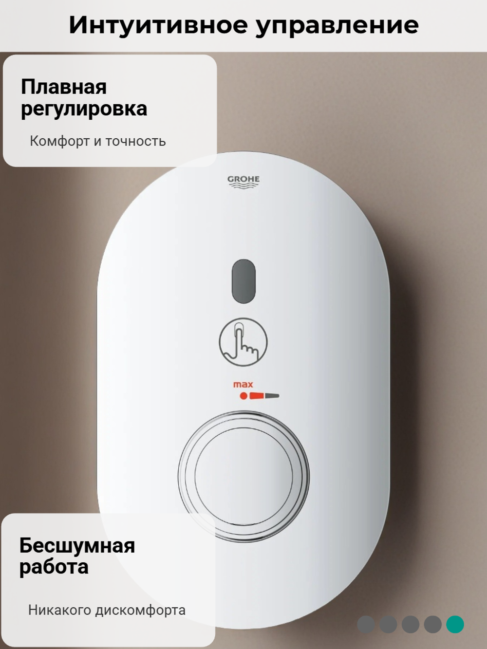 Термостат скрытого монтажа GROHE Eurosmart Cosmopolitan E Special 36456000